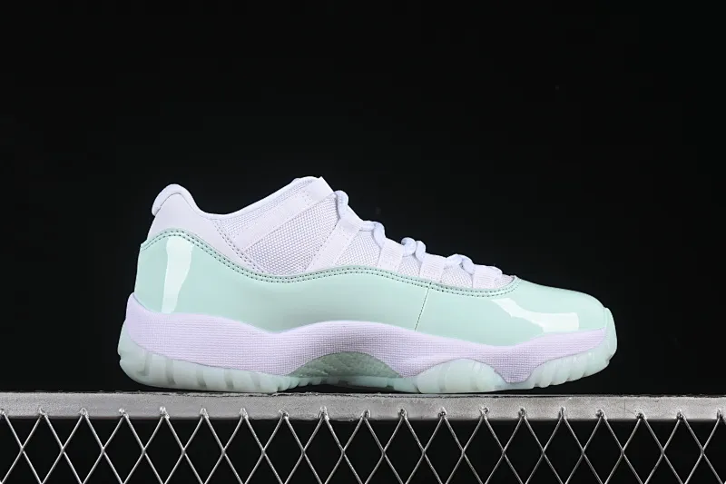 All categories Air Jordan Jordan series basketball shoes Air Jordan 11 Air Jordan 11 Low "Lgloo" AJ11 Joe 11 mint green AH7860-103
